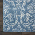 2' X 4' Blue Damask Power Loom Area Rug